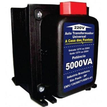 Imagem de Autotransformador 5000va 110 220v ou 220 110v A Casa das Fontes - Casa