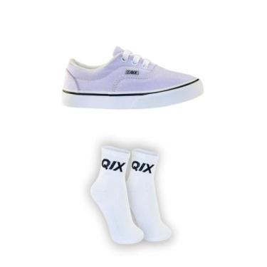 Imagem de KIT Tênis QIX Sunset e MEIA QIX Masculino Feminino Macio Causal, 36, L