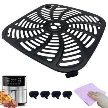 Imagem de Rhsaae Prato de fritadeira a ar 8 litros para fritadeiras a ar Gourmia GAF838, fritadeira antiaderente atualizada, grelha, bandeja de panela, prateleira de inserção, grade de grelha para fritadeira