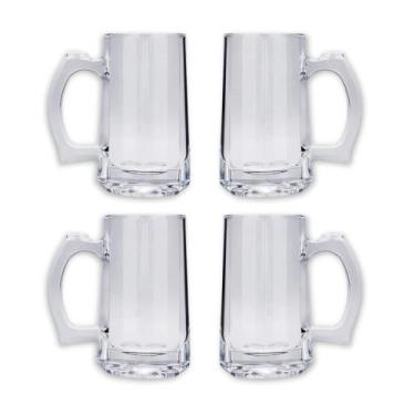 Imagem de COMP Kit 4 Canecas de Vidro para Chopp e Cerveja Haus Concept Pavillio