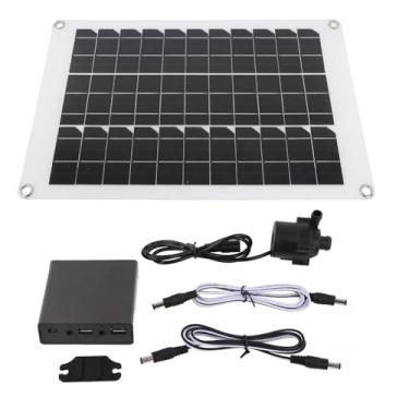 Imagem de Bomba de água solar de 20 W, kit de bomba de fonte solar - Operação silenciosa, circulação potente, silicone de cristal único e material ABS para pássaros, banho, peixes, lago, jardim, hidropônico