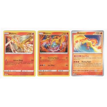 Imagem de Moltres - Pokemon 3 Card Lot – Lost Thunder Brilliant Stars Pokemon 151 (Non Holo) – 38/214
