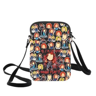 Imagem de WZMPA Bolsa tiracolo Killer Doll Bride Fans Crossbody Gift Wanna Play Don't Call Me Sweetie bolsa de ombro boneca maligna mercadoria, Boneca I'm Killer Cb-bl