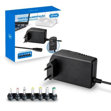 Imagem de Fonte de Alimentação Universal para Notebook 3-12V com 7 plugs - KNUP