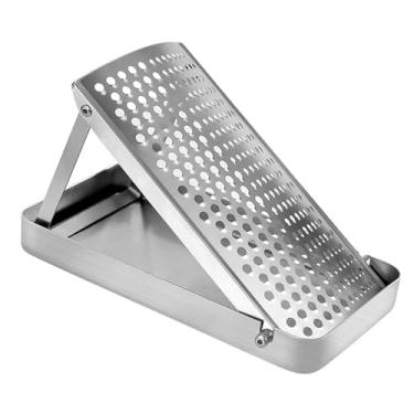 Imagem de FytStycale Ralador de Queijo de aço Inoxidável com Recipiente Removível, 17 X 9 X 2 Cm, Cortador Multiuso de Frutas E Vegetais, Picador de Alimentos