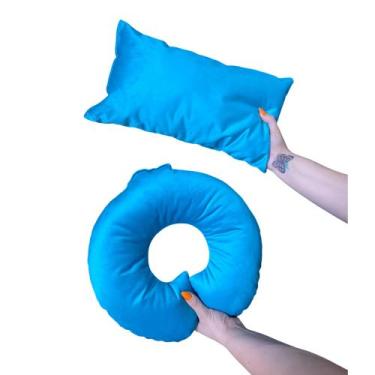 Imagem de Kit 2 Almofadas Lash Design In9 Decor Estética Pescoço e Quadrada, Vel