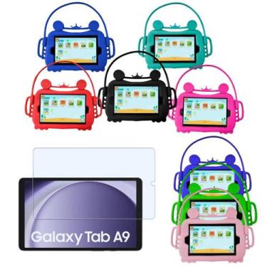 Imagem de Capa Infantil Emborrachada Adaptada para Tablet A9 8.7 + Película de V