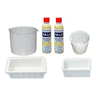 Imagem de Kit 2 Coalhos 200ml + Formas para Queijo Frescal e Mussarela - Combo
