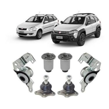 Imagem de Kit Bucha Pivo Suspensão Dianteira Palio Weekend 2001 2002 - Grazzimet