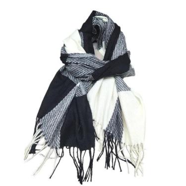 Imagem de Cachecol Lenço Echarpe Xadrez Quadriculado Feminina Inverno - D Presen