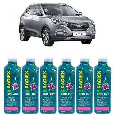 Imagem de Kit aditivo radiador bio coolant pronto para uso rosa - hyundai ix35 -