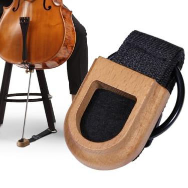 Imagem de Âncora ajustável de pino de violoncelo antiderrapante com suporte de anel de vedação, esponja antiderrapante para desempenho de prática de violoncelista, suporte de descanso de rolha para dispositivo