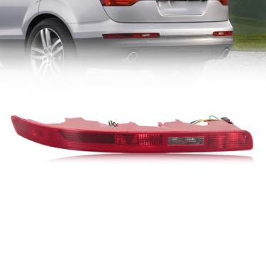 Imagem de JESYMBX Lâmpada traseira do para-choque traseiro esquerdo, lâmpada invertida esquerda e direita, lâmpada de sinal de neblina para Audi Q7 2006 2007 2008 2009 2010-2015 com lâmpada vermelha