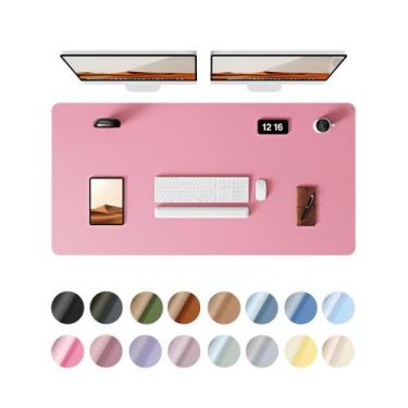 Imagem de Almofada de mesa Ysagi Protetor de couro impermeável 120x60cm rosa