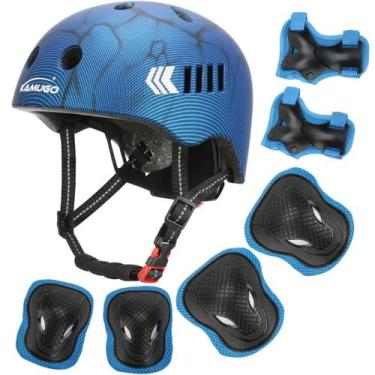 Imagem de Capacete de bicicleta KAMUGO Kids para 2 a 8 anos com equipamento de p
