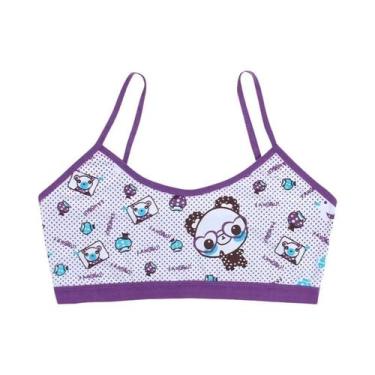 Imagem de Sutiã De Treinamento Para Meninas Adolescentes Com Estampa De Panda E 