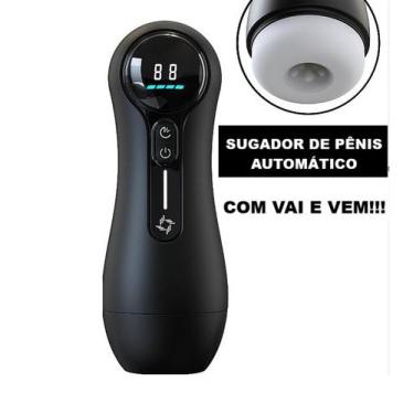 Imagem de Masturbador Masculino Automático Recarregável Vai e Vem Modos de Sucçã