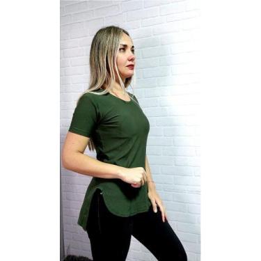 Imagem de Kit 3 camisetas tapa bumbum manga curta - no-brand, Branco, G