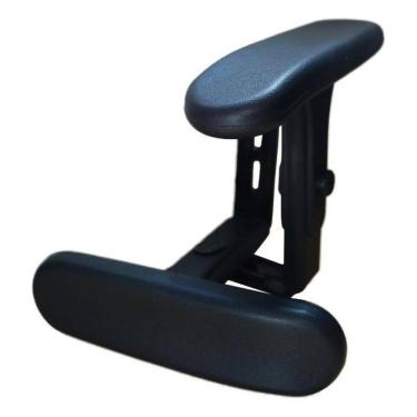 Imagem de Par Braço Regulaveis 7 Posições Ergonômico Em Aço Preto