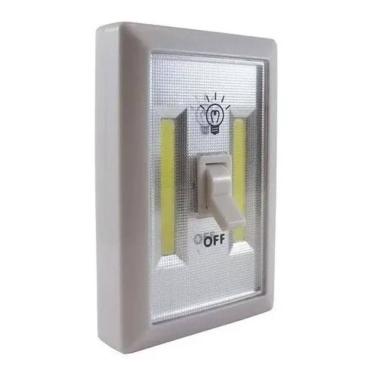Imagem de Luminária Interruptor De Luz Led A Pilha Para Armário Parede