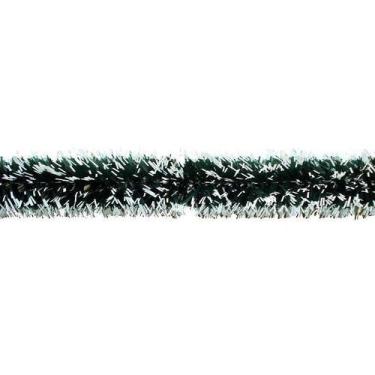 Imagem de Kit Natal 5 Festão Verde Nevado Enfeite 2 M X 8cm Decoração - Rio Mast