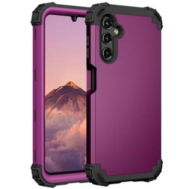 Imagem de Asuwish Capa de telefone para Samsung Galaxy A15 5G/4G capa rígida à prova de choque de silicone macio amortecedor híbrido três camadas aderência resistente acessórios de proteção robusta A 15 G5 15A