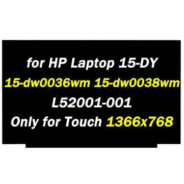 Imagem de Substituição NT156WHM-T03 V8.0 V8.1 para HP 15-dw0036wm 15-dw0038wm 15-dw2025cl 15-dw3013dx L52001-001 60HZ 40 pinos 1366X768 100 cm. Painel LCD para laptop com tela sensível ao toque em cm