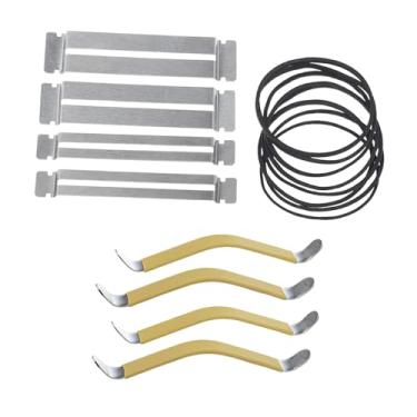 Imagem de Yunhgft Protetores de Escala, Espalhadores de Cordas de Baixo, Ferramentas, Kit de Ferramentas de Luthier para Lixamento, Limpeza,