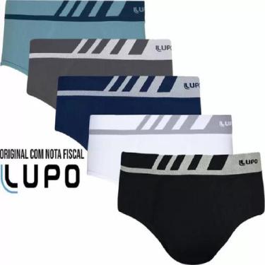 Imagem de Kit 5 Cuecas Lupo Slip Microfibra Conforto e Qualidade Original, M, So