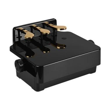 Imagem de Tomvorks Extender de Pedal de Piano Com 3 Pedais de Altura Ajustável para Acessórios para Crianças, Ajuda de Ensino de Piano Infantil, ótimos Acessórios (Preto)