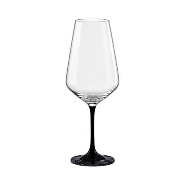 Imagem de Taça de Cristal Bohemia Para Vinho 550 ml Preta Sandra 1 Peça