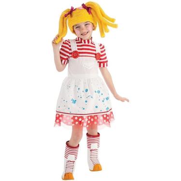 Imagem de Fantasia Tamanho 2/4 Lalaloopsy Spot Splatter Splash - com Manchas Alegres e Cores Vibrantes