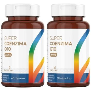 Imagem de KIT 2X Super Coenzima Q10 200mg + Vitamina E 60 cápsulas - Natulha