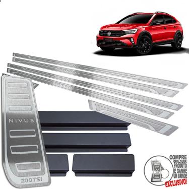 Imagem de Descanso + Soleira Nivus Trendline Prata Baixo Relevo