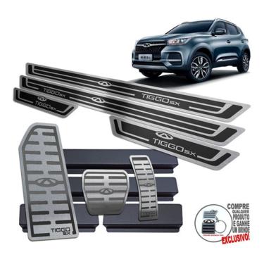 Imagem de Descanso Pedaleira Soleira Chery Tiggo 5X 2021 2022 Preto