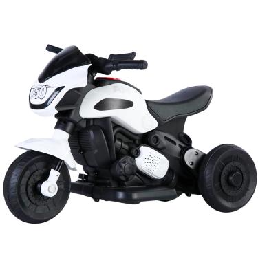 Imagem de Motinha Elétrica Infantil Unitoys Race Branca 6V