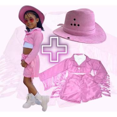 Imagem de Roupa Rosa Ana Castela Menina Boiadeira Festa E Aniversário - Fazendin