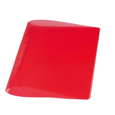 Imagem de Pasta Grampo Trilho Plástico Vermelho 10 Unidades - ACP