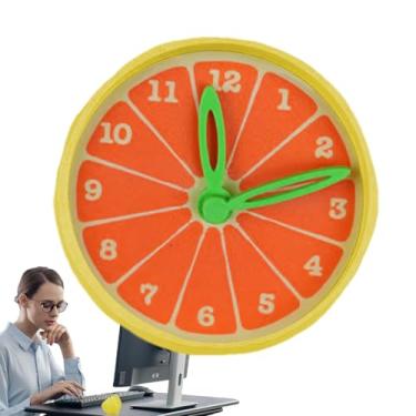 Imagem de Relógio de mesa – Despertadores cítricos para quartos, decoração estética de quarto operado por bateria para quarto mesa de cabeceira prateleira dormitório apartamento cozinha escola crianças
