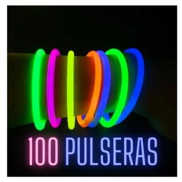 Imagem de Pulseiras Party Neon Tik Tok que brilham no escuro x100