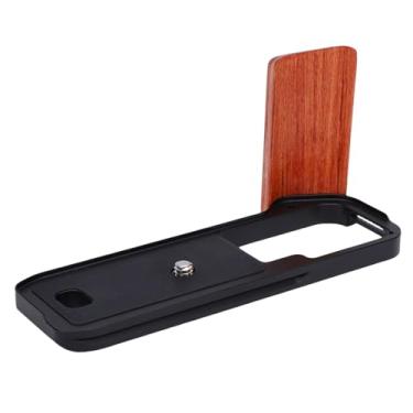 Imagem de Luocute Aperto de Mão Lateral da Câmera, Punho de Madeira Em Forma de L para Gfx 100rf Com Placa Base de Liberação Rápida, tripé Arca Spec Compatível (BLACK)