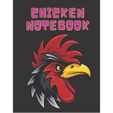 Imagem de Chicken Notebook: Blank Lined Journal - Sketch Drawing, Journal Notes Sketchbook - Perfect gift for Chickens Lovers, Students, Teachers and Kids 8.5 x 11 inch 100 Pages
