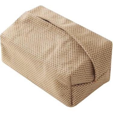 Imagem de Estojo de lenços de acrílico, caixa de lenços de mesa, suporte de caixa de lenços, capa de caixa de lenços de linho para mesa suporte de dispensador de guardanapo para sala de jantar, sala de estar