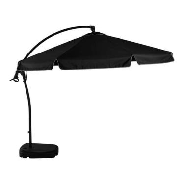 Imagem de Ombrelone Luxo de Praia e Jardim Reclinavel, Giratorio 3m em Aluminio com Suporte de Luminária Suspenso