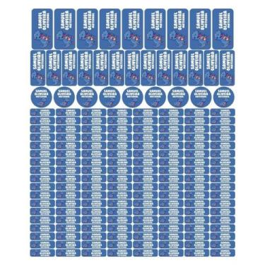 Imagem de 175 Etiquetas Escolares Personalizado Vinil Dinossauro - Tectoner, Din
