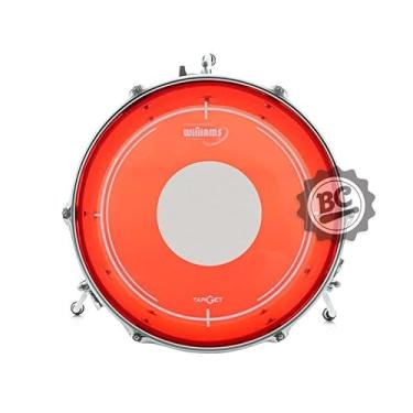 Imagem de Pele Williams Target Dot RDT2 Red 14¨ filme duplo vermelha com Dot bola central e óleo RDT2-188-14