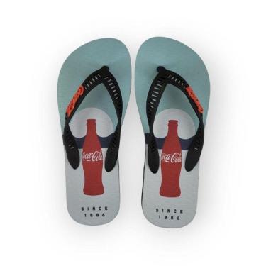 Imagem de Chinelo Coca-Cola Bottle Wave Masculino Adulto Ref CC4636-Masculino