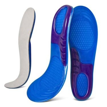 Imagem de Palmilha Ortopédica em Gel, Silicone Macio Confortável, Ajustável, para Alívio de Dores nos Pés, Fascite Plantar, Ideal para Atletas, Tênis, Sapatilhas e Calçados Esportivos