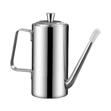 Imagem de FytStycale Dispensador de azeite de oliva à prova de vazamentos, fácil de limpar, ergonômico, para uso na cozinha, Cabo de aço, 500ml
