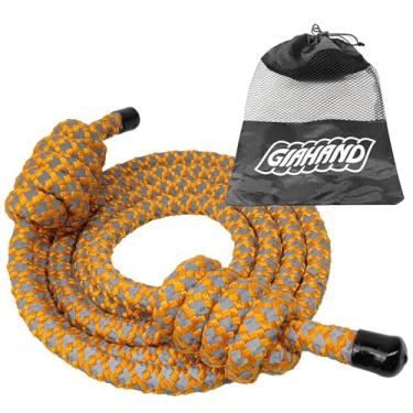 Imagem de Corda de pular pesada para homens e mulheres, corda de fluxo profissional para fitness, CrossFit, HIIT, boxe, corda de treino com brilho noturno, ajustável para academia e exercícios internos e